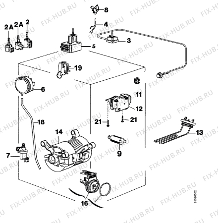 Взрыв-схема стиральной машины Rex RLB4T - Схема узла Section 5